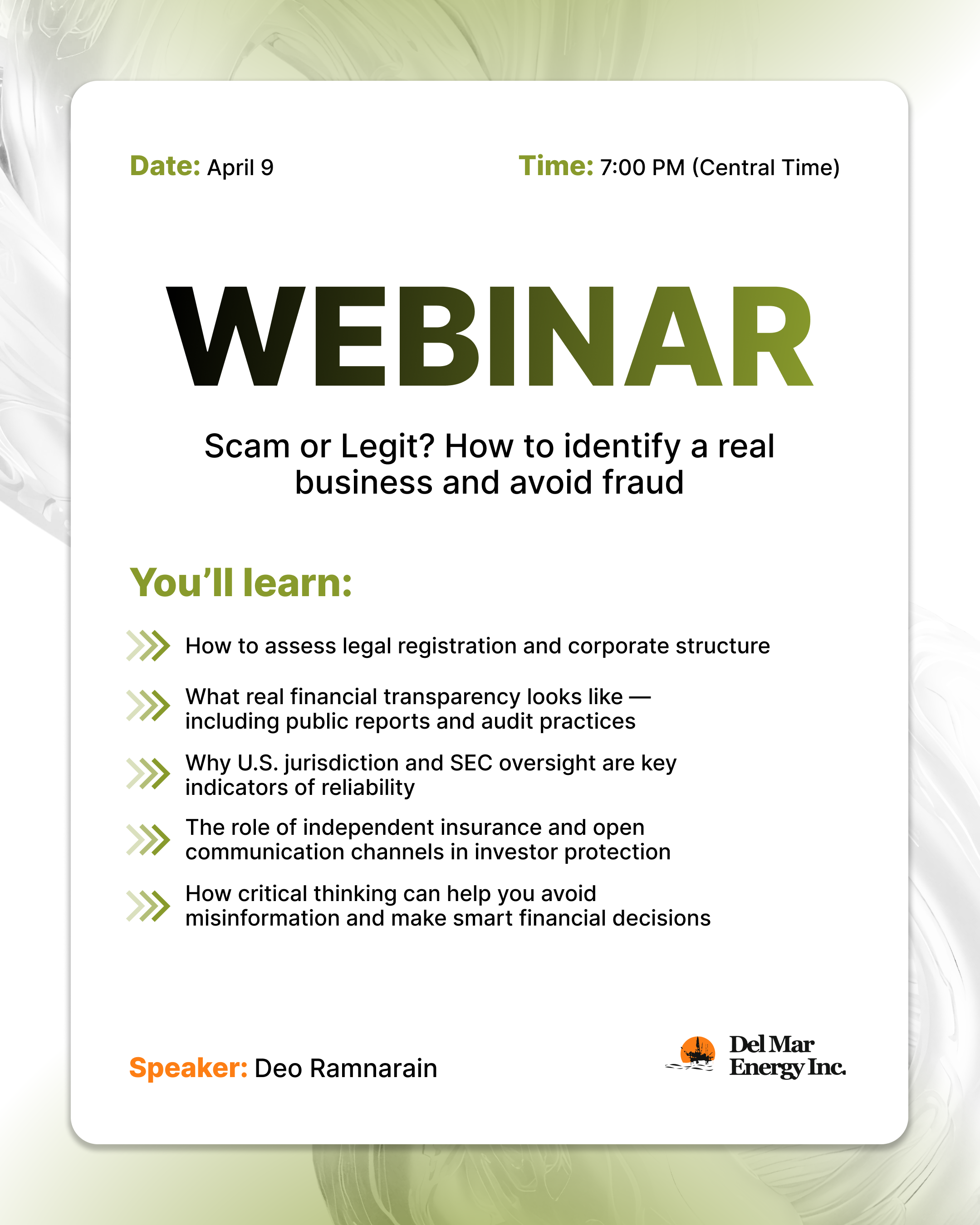 Scam or Legit? How to identify a real business and avoid fraud.